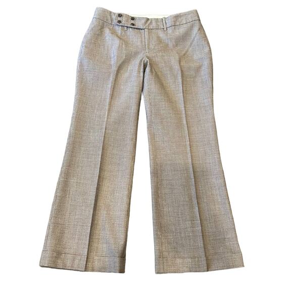 Banana Republic Jackson Fit Stretch Petite Wool Wide Leg Trouser Pant Size 10P - Picture 2 of 9